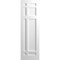 Ekena Millwork True Fit PVC San Juan Capistrano Mission Style Fixed Mount Shutters, White, 15W x 44H, PR TFP001SJ15X044WH - alternate 15